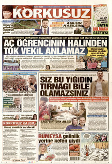 KORKUSUZ 23 Kasım 2025 gazete manşeti
