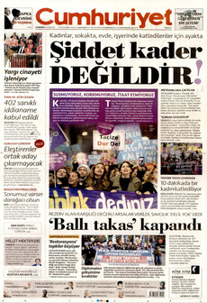 CUMHURİYET 26 Kasım 2025 gazete manşeti