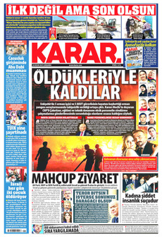 KARAR 26 Kasım 2025 gazete manşeti