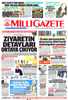 MİLLİ GAZETE 26 Kasım 2025 gazete manşeti