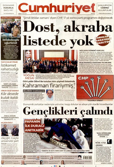 CUMHURİYET 28 Kasım 2025 gazete manşeti