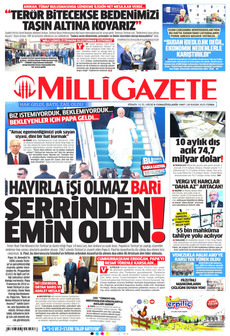 MİLLİ GAZETE 28 Kasım 2025 gazete manşeti