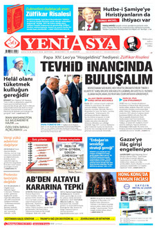 YENİ ASYA 28 Kasım 2025 gazete manşeti