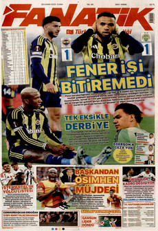 FANATİK 28 Kasım 2025 gazete manşeti