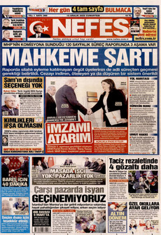NEFES 13 Aralık 2025 gazete manşeti