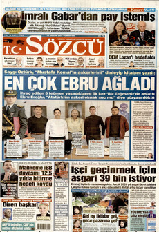 SÖZCÜ 13 Aralık 2025 gazete manşeti