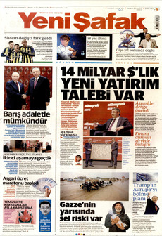 YENİ ŞAFAK 13 Aralık 2025 gazete manşeti