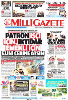 MİLLİ GAZETE 13 Aralık 2025 gazete manşeti