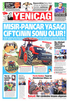 YENİÇAĞ 13 Aralık 2025 gazete manşeti
