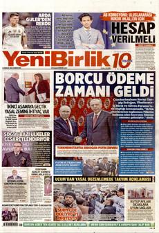 YENİBİRLİK 13 Aralık 2025 gazete manşeti