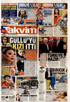 TAKVİM 13 Aralık 2025 gazete manşeti