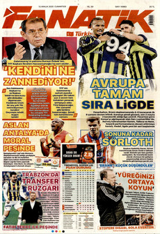 FANATİK 13 Aralık 2025 gazete manşeti