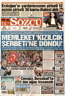 SÖZCÜ 14 Aralık 2025 gazete manşeti