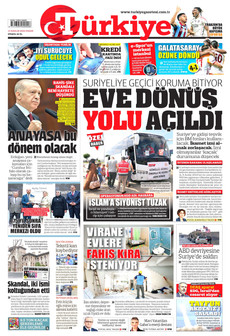 TÜRKİYE GAZETESİ 14 Aralık 2025 gazete manşeti