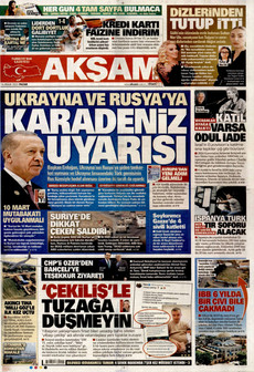 AKŞAM 14 Aralık 2025 gazete manşeti