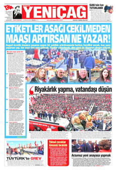 YENİÇAĞ 14 Aralık 2025 gazete manşeti