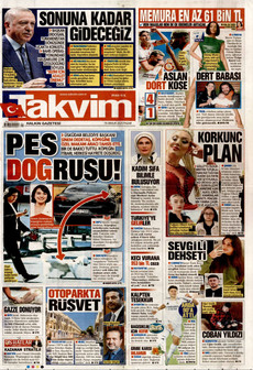 TAKVİM 14 Aralık 2025 gazete manşeti