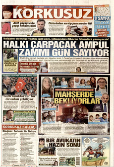 KORKUSUZ 14 Aralık 2025 gazete manşeti