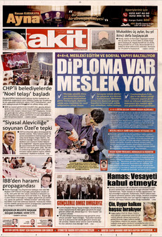 YENİ AKİT 15 Aralık 2025 gazete manşeti