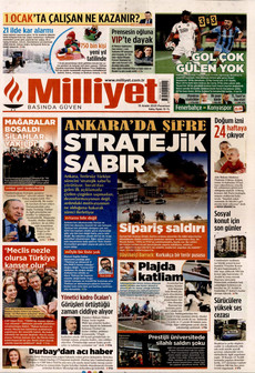 MİLLİYET 15 Aralık 2025 gazete manşeti
