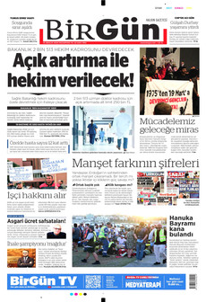 BİRGÜN 15 Aralık 2025 gazete manşeti
