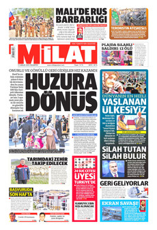 MİLAT 15 Aralık 2025 gazete manşeti