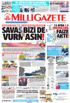 MİLLİ GAZETE 16 Aralık 2025 gazete manşeti