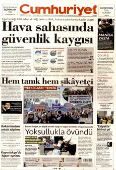 CUMHURİYET 17 Aralık 2025 gazete manşeti