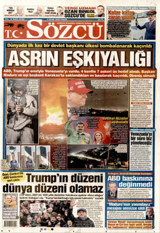 SÖZCÜ 4 Ocak 2026 gazete manşeti