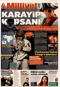 MİLLİYET 4 Ocak 2026 gazete manşeti