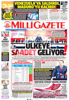 MİLLİ GAZETE 4 Ocak 2026 gazete manşeti