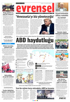 EVRENSEL 4 Ocak 2026 gazete manşeti