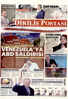 DİRİLİŞ POSTASI 4 Ocak 2026 gazete manşeti