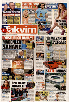 TAKVİM 4 Ocak 2026 gazete manşeti