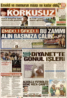 KORKUSUZ 6 Ocak 2026 gazete manşeti
