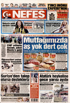 NEFES 9 Ocak 2026 gazete manşeti