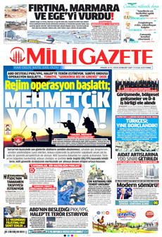 MİLLİ GAZETE 9 Ocak 2026 gazete manşeti