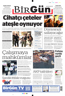 BİRGÜN 9 Ocak 2026 gazete manşeti