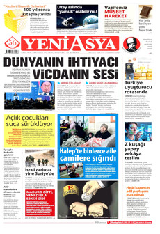 YENİ ASYA 9 Ocak 2026 gazete manşeti