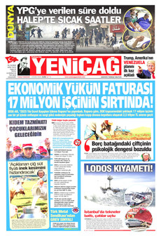YENİÇAĞ 9 Ocak 2026 gazete manşeti