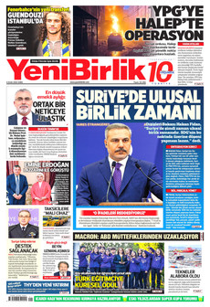 YENİBİRLİK 9 Ocak 2026 gazete manşeti