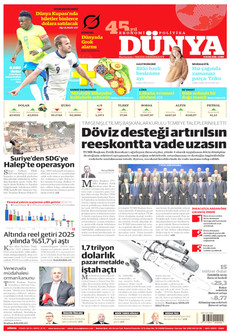 DÜNYA 9 Ocak 2026 gazete manşeti