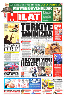 MİLAT 9 Ocak 2026 gazete manşeti