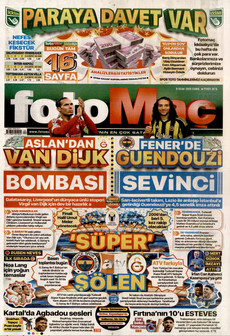 FOTOMAÇ 9 Ocak 2026 gazete manşeti