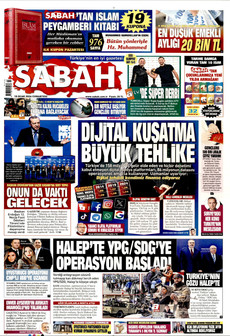 SABAH 10 Ocak 2026 gazete manşeti