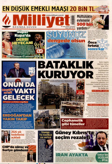 MİLLİYET 10 Ocak 2026 gazete manşeti