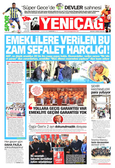 YENİÇAĞ 10 Ocak 2026 gazete manşeti