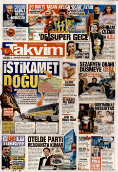 TAKVİM 10 Ocak 2026 gazete manşeti
