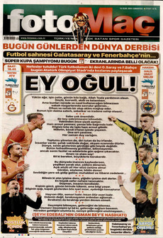 FOTOMAÇ 10 Ocak 2026 gazete manşeti