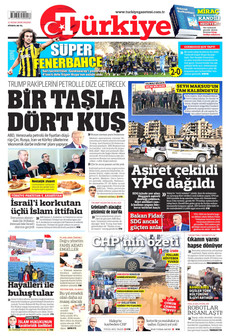 TÜRKİYE GAZETESİ 11 Ocak 2026 gazete manşeti